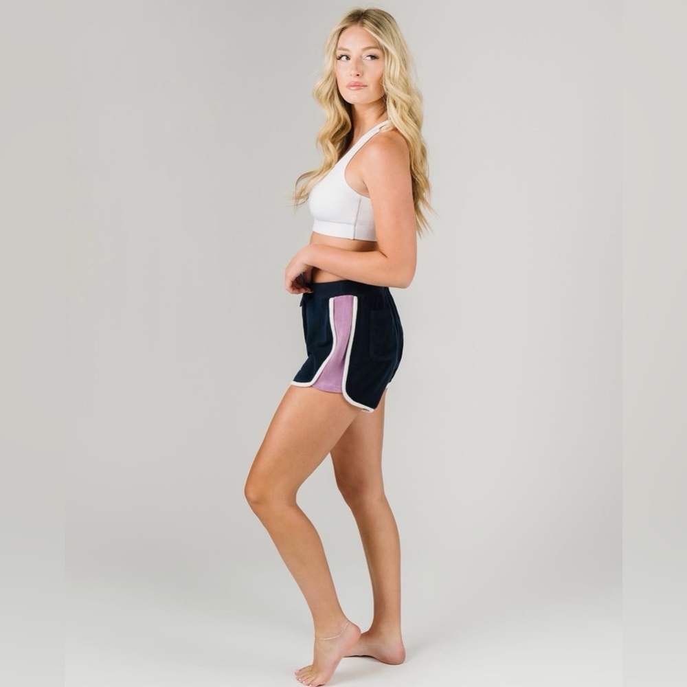 NWOT ZYIA Active Navy Cabana Shorts